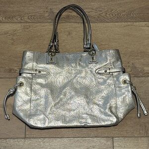 Coach Metallic Colette Leather Perforated